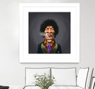 Jimi Hendrix by Rob Snow on GIANT ART - brown digital painting