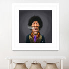 Jimi Hendrix by Rob Snow on GIANT ART - brown digital painting