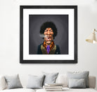 Jimi Hendrix by Rob Snow on GIANT ART - brown digital painting