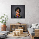 Jimi Hendrix by Rob Snow on GIANT ART - brown digital painting