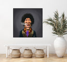 Jimi Hendrix by Rob Snow on GIANT ART - brown digital painting