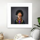 Jimi Hendrix by Rob Snow on GIANT ART - brown digital painting