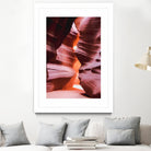 Cave in the desert at Antelope Canyon Arizona USA by sutee monchitnukul on GIANT ART - orange photo manipulation