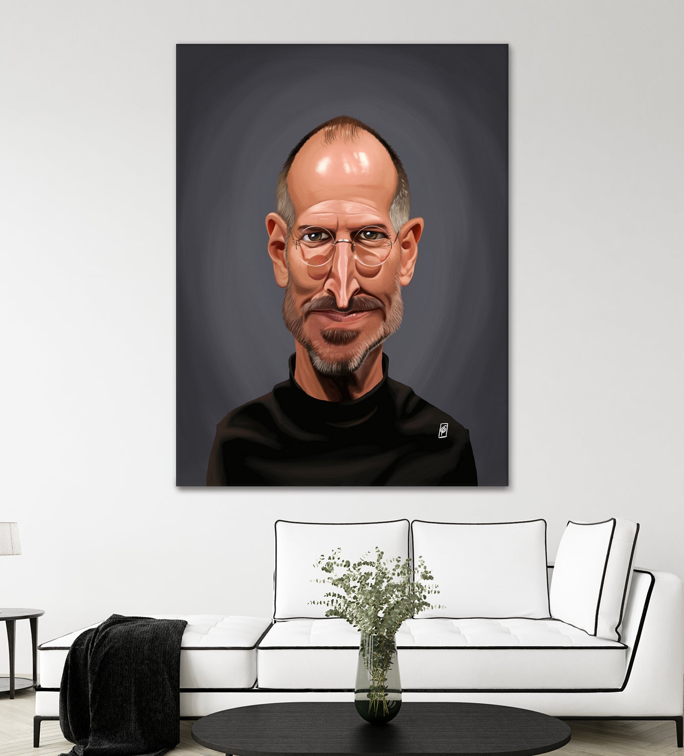 Steve Jobs by Rob Snow on GIANT ART - black digital painting