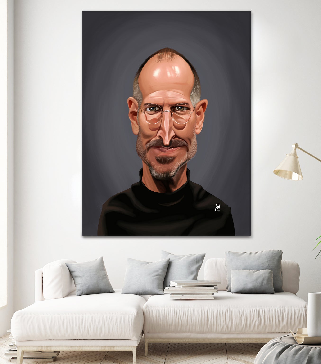 Steve Jobs by Rob Snow on GIANT ART - black digital painting