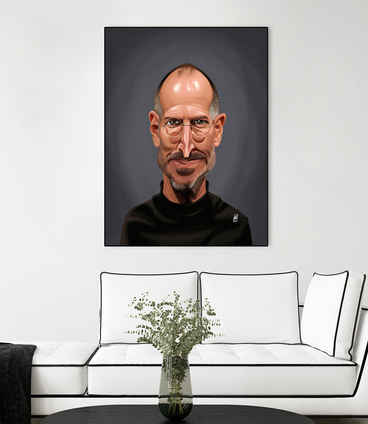 Steve Jobs by Rob Snow on GIANT ART - black digital painting