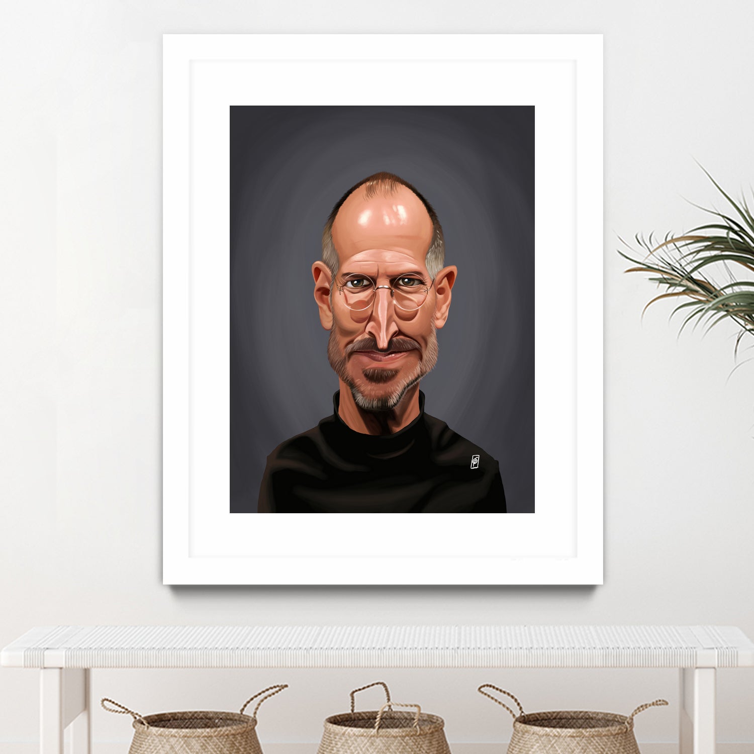 Steve Jobs by Rob Snow on GIANT ART - black digital painting