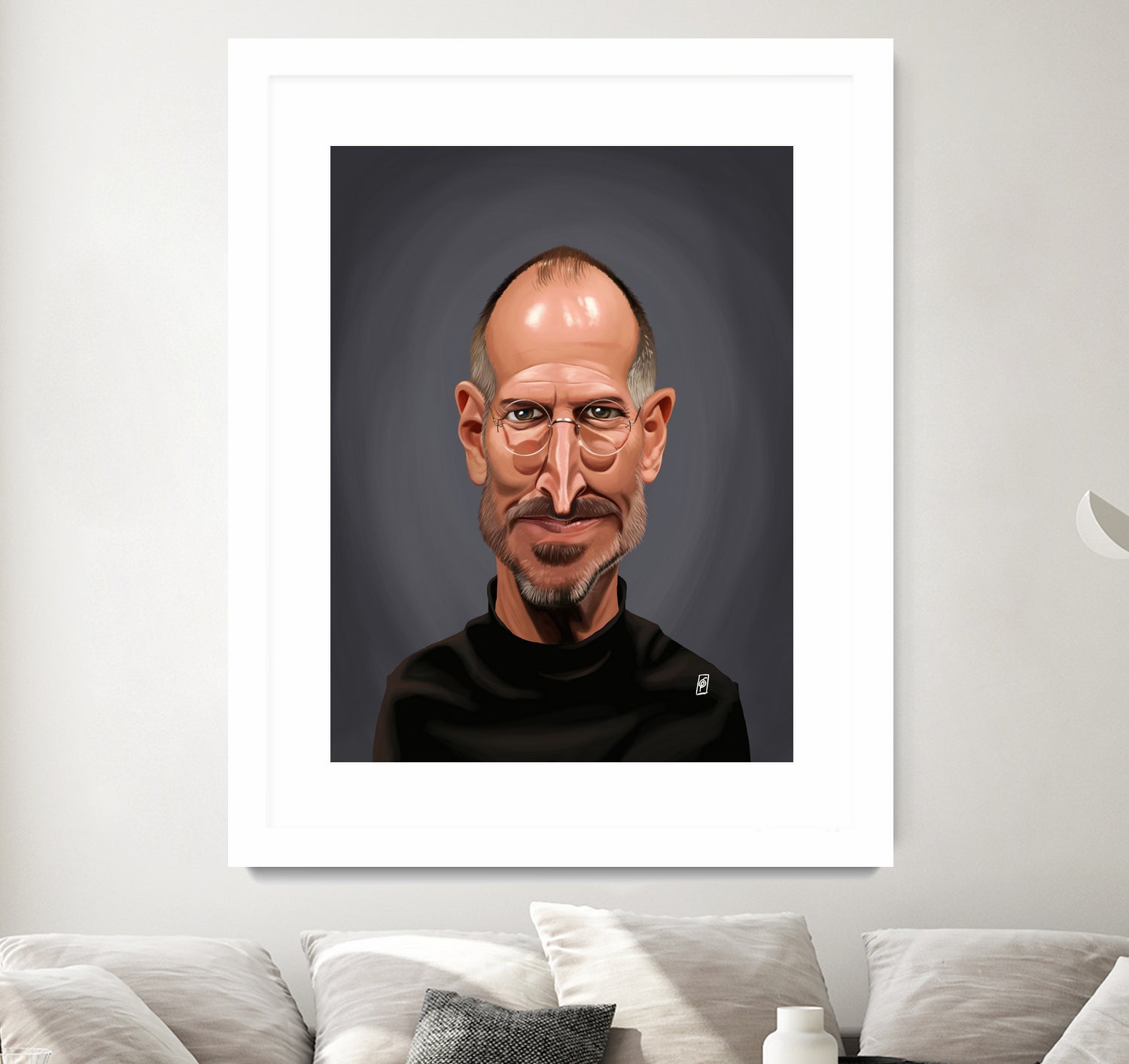 Steve Jobs by Rob Snow on GIANT ART - black digital painting