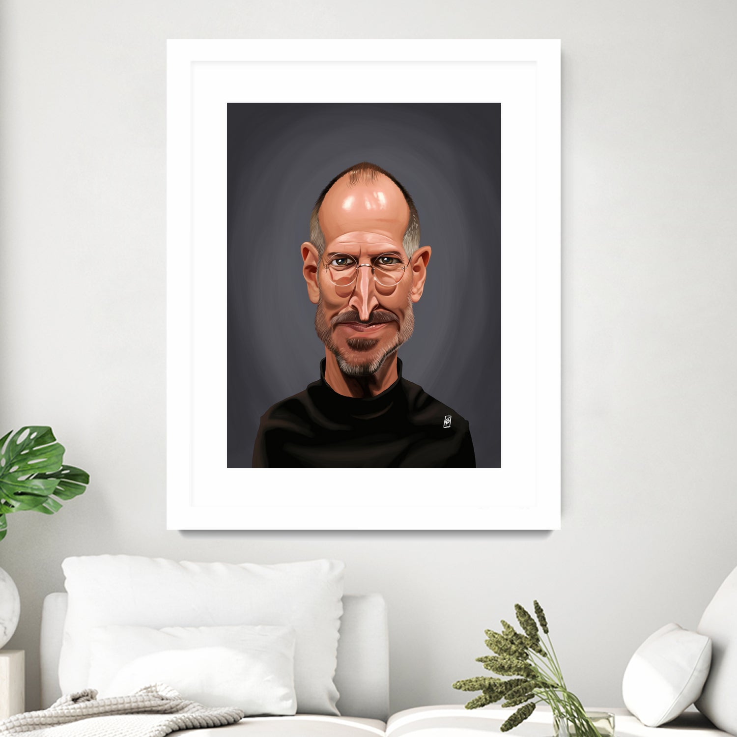 Steve Jobs by Rob Snow on GIANT ART - black digital painting