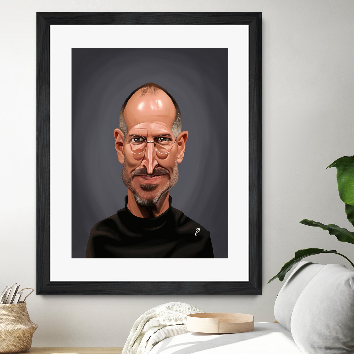 Steve Jobs by Rob Snow on GIANT ART - black digital painting