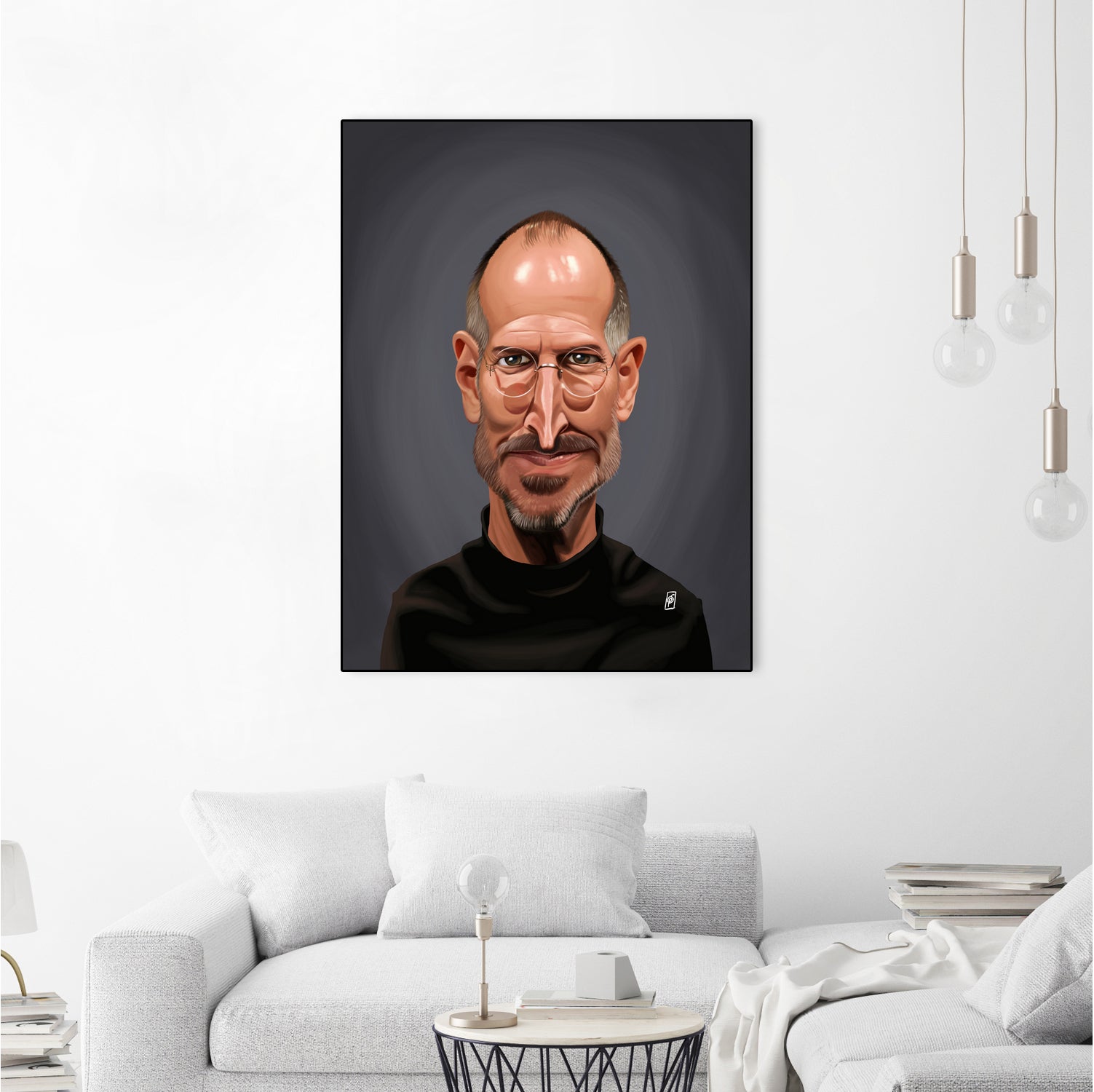 Steve Jobs by Rob Snow on GIANT ART - black digital painting