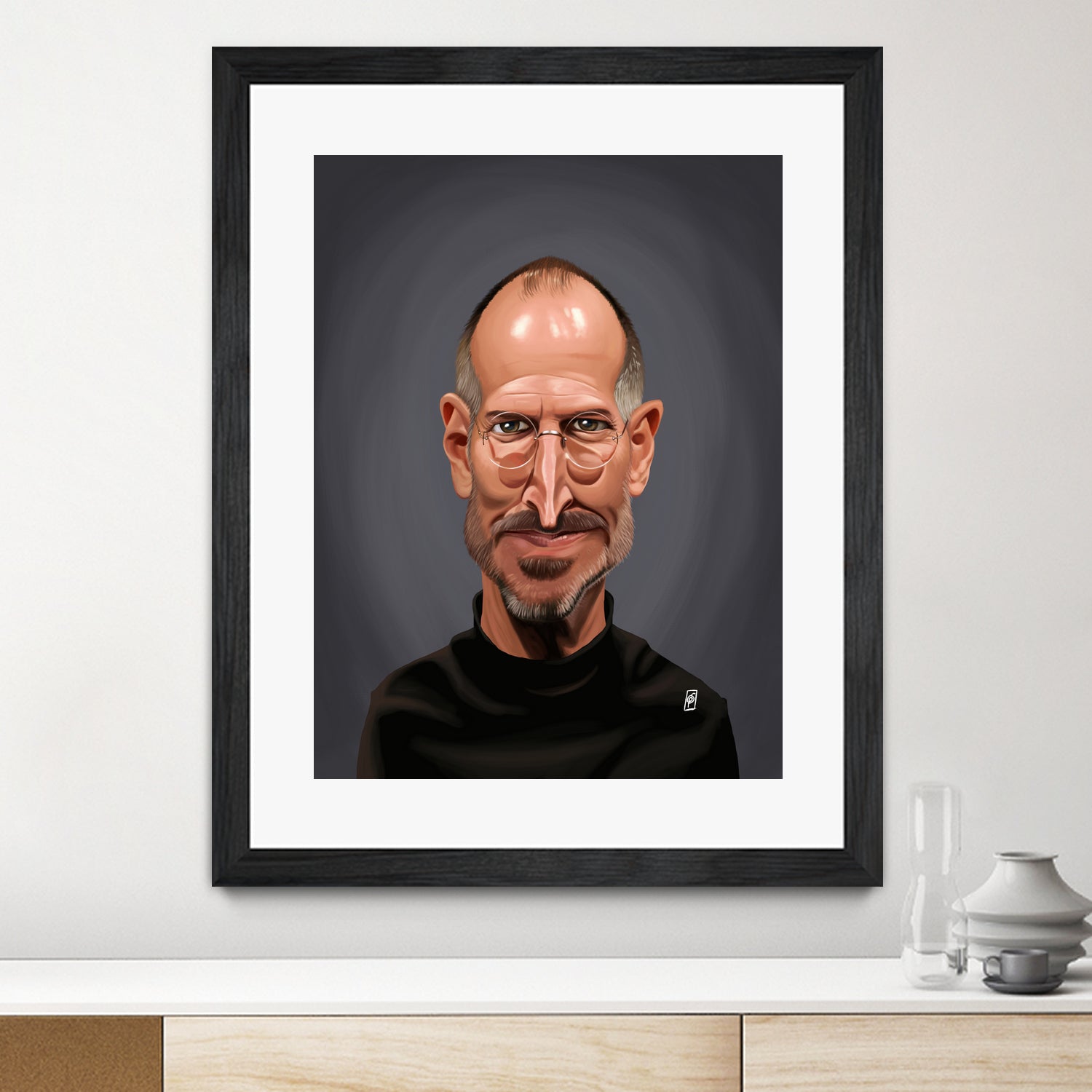 Steve Jobs by Rob Snow on GIANT ART - black digital painting