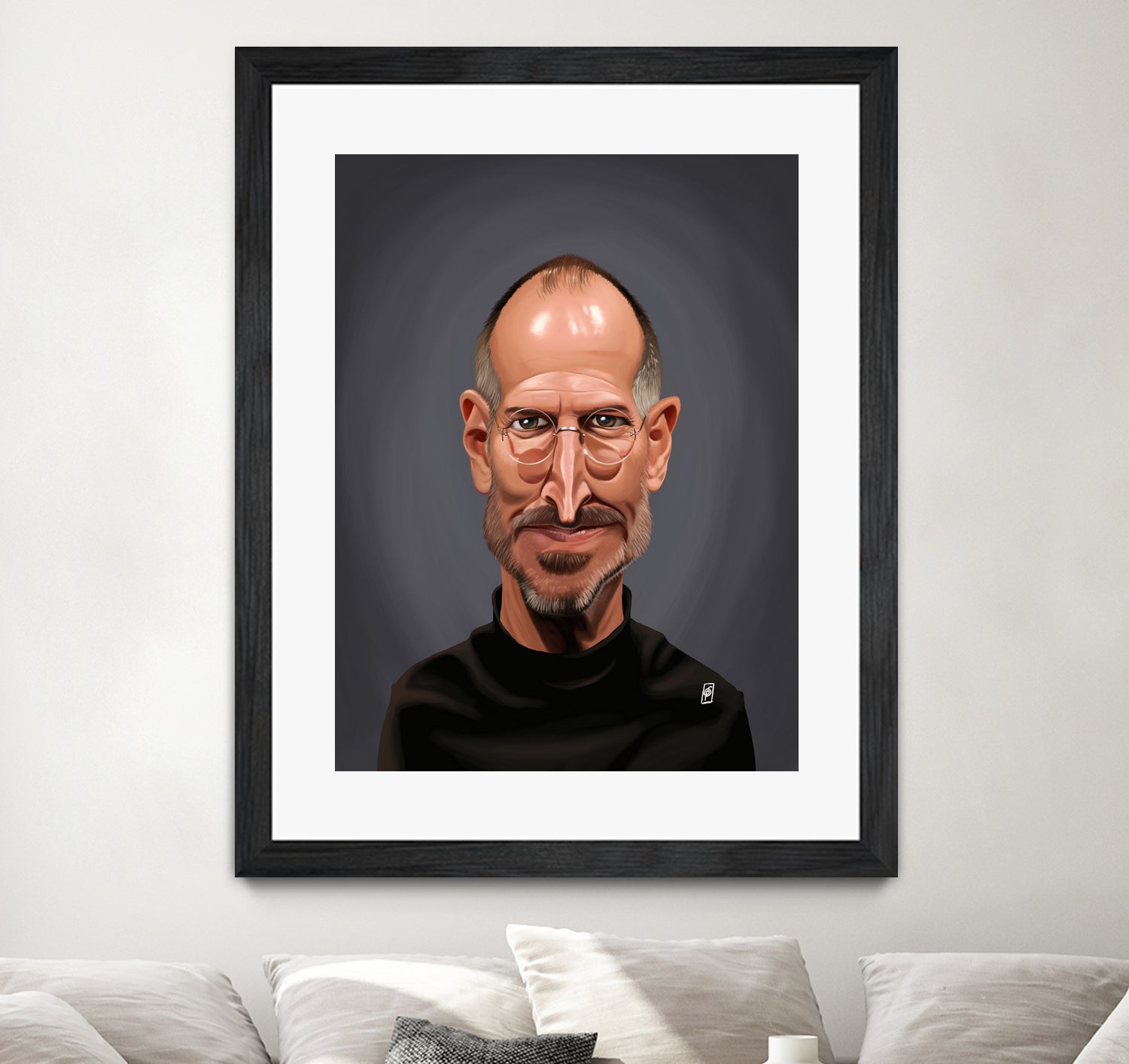 Steve Jobs by Rob Snow on GIANT ART - black digital painting