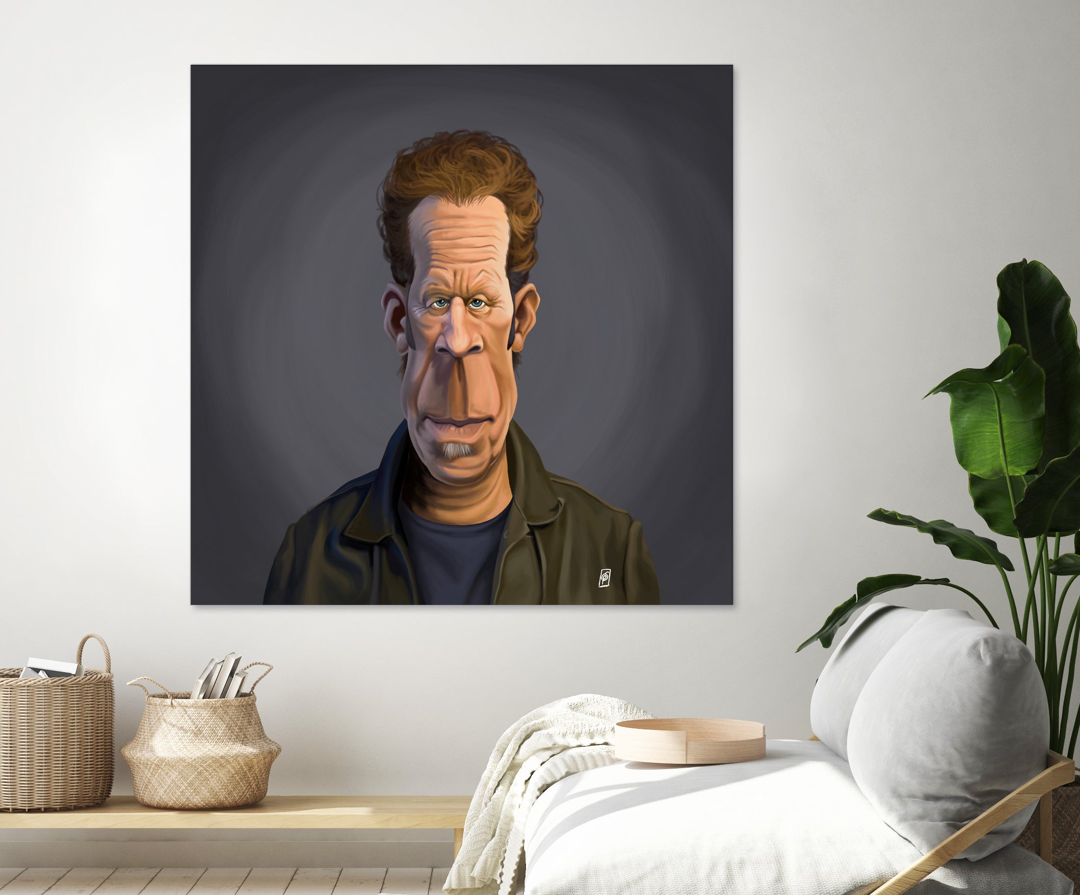 Tom Waits by Rob Snow on GIANT ART - green digital painting