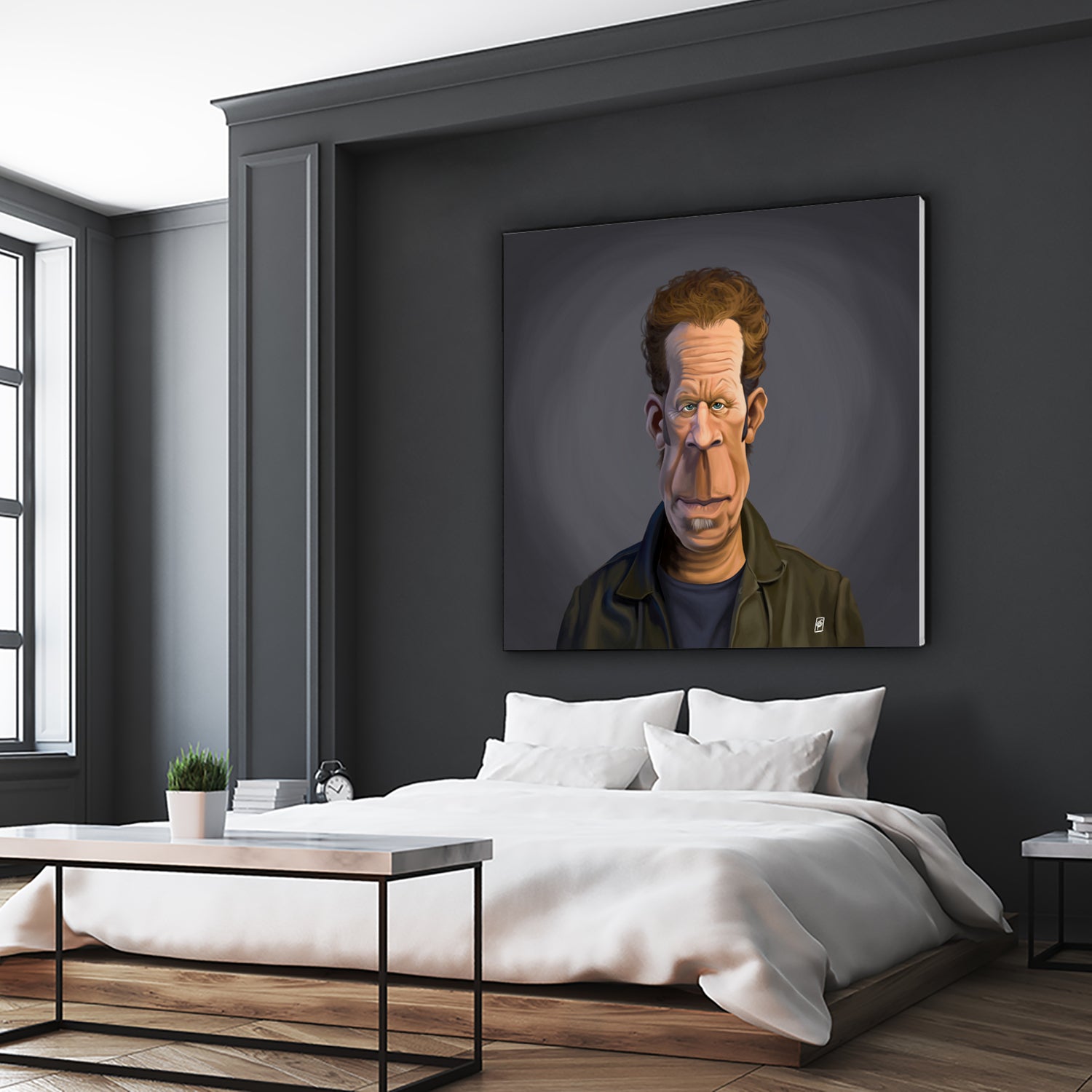 Tom Waits by Rob Snow on GIANT ART - green digital painting