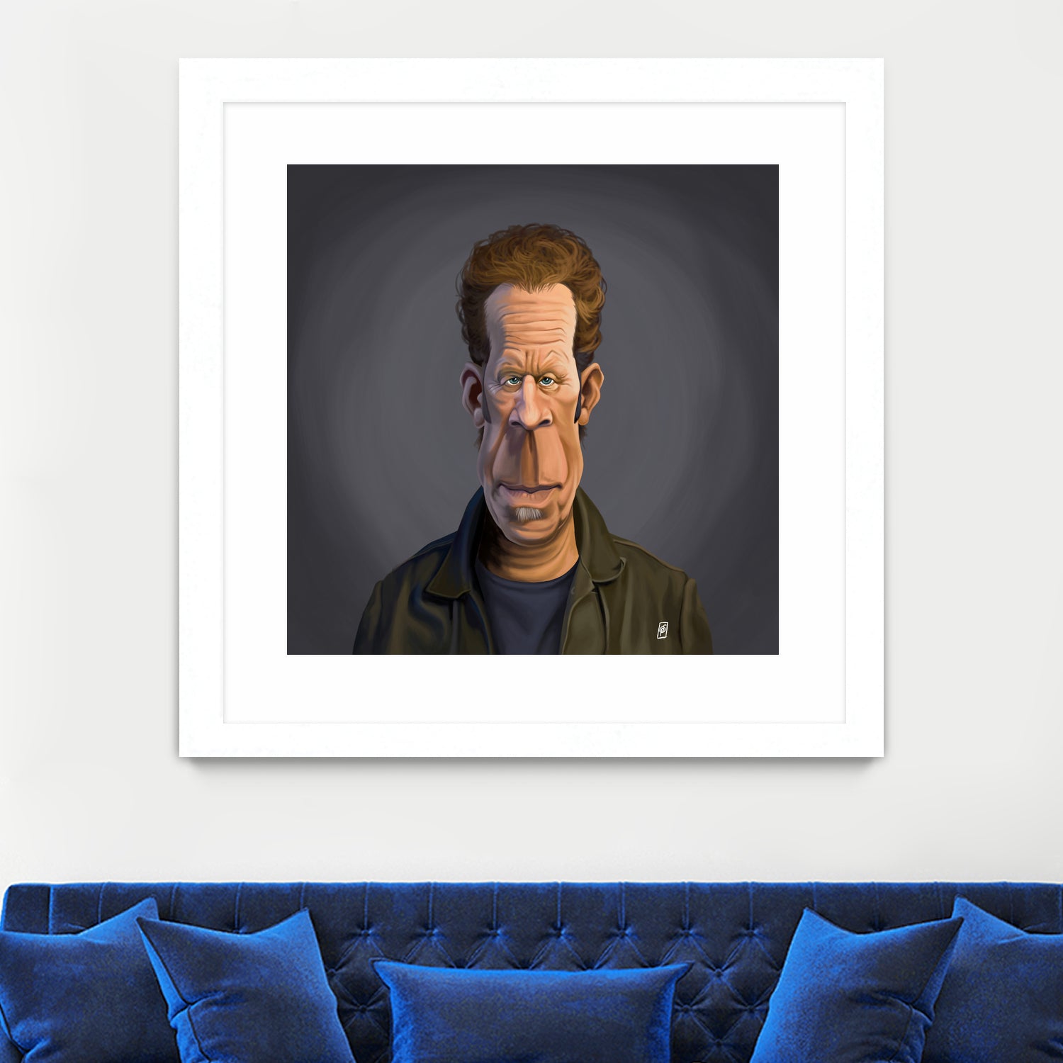 Tom Waits by Rob Snow on GIANT ART - green digital painting