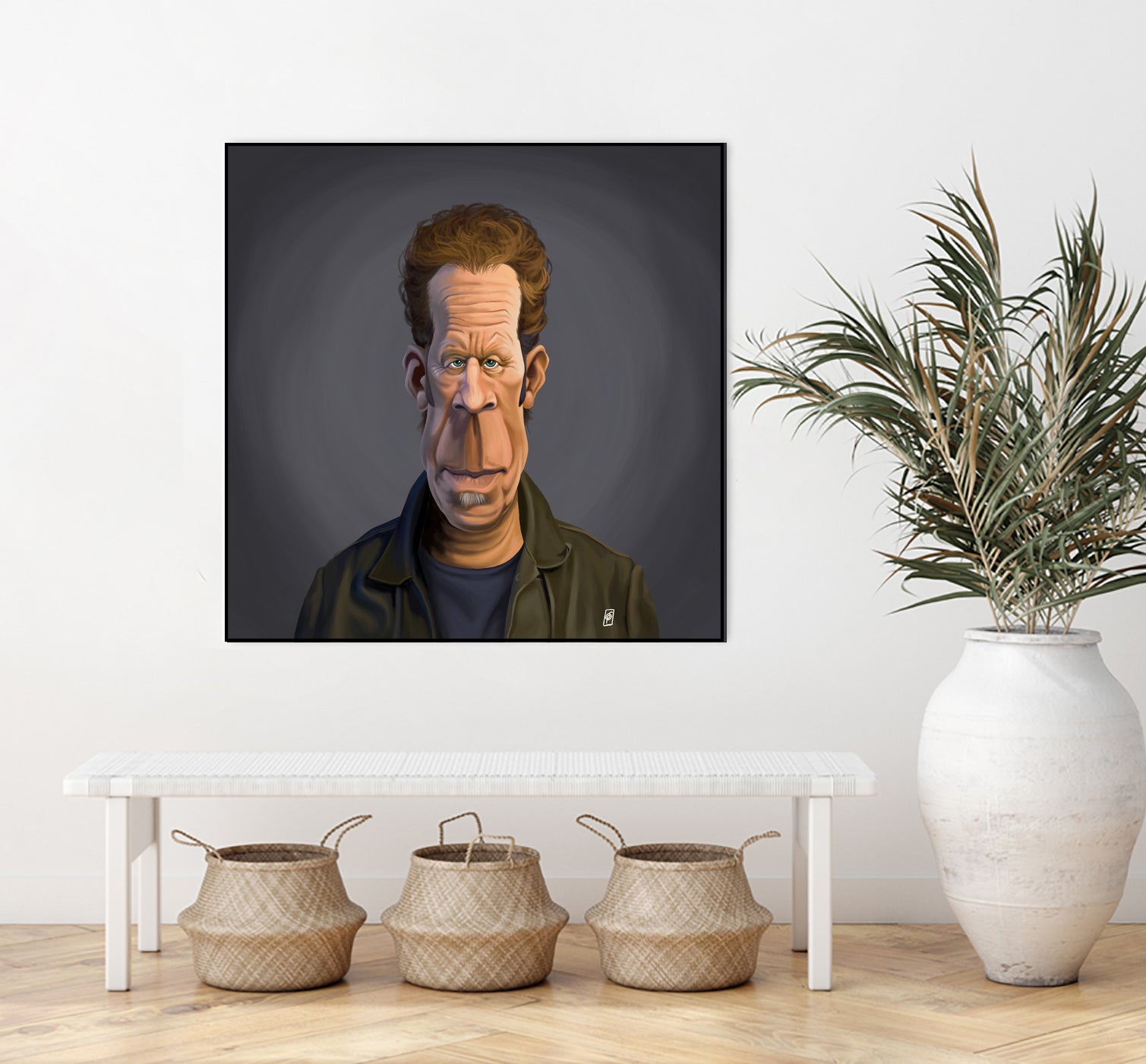 Tom Waits by Rob Snow on GIANT ART - green digital painting