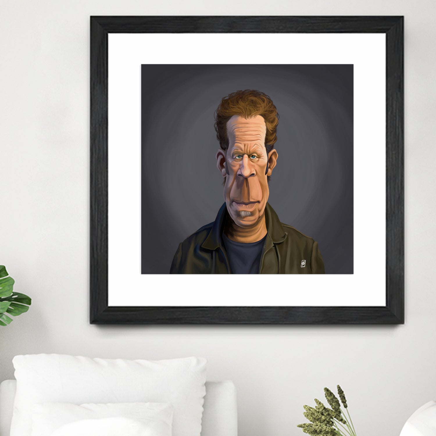 Tom Waits by Rob Snow on GIANT ART - green digital painting