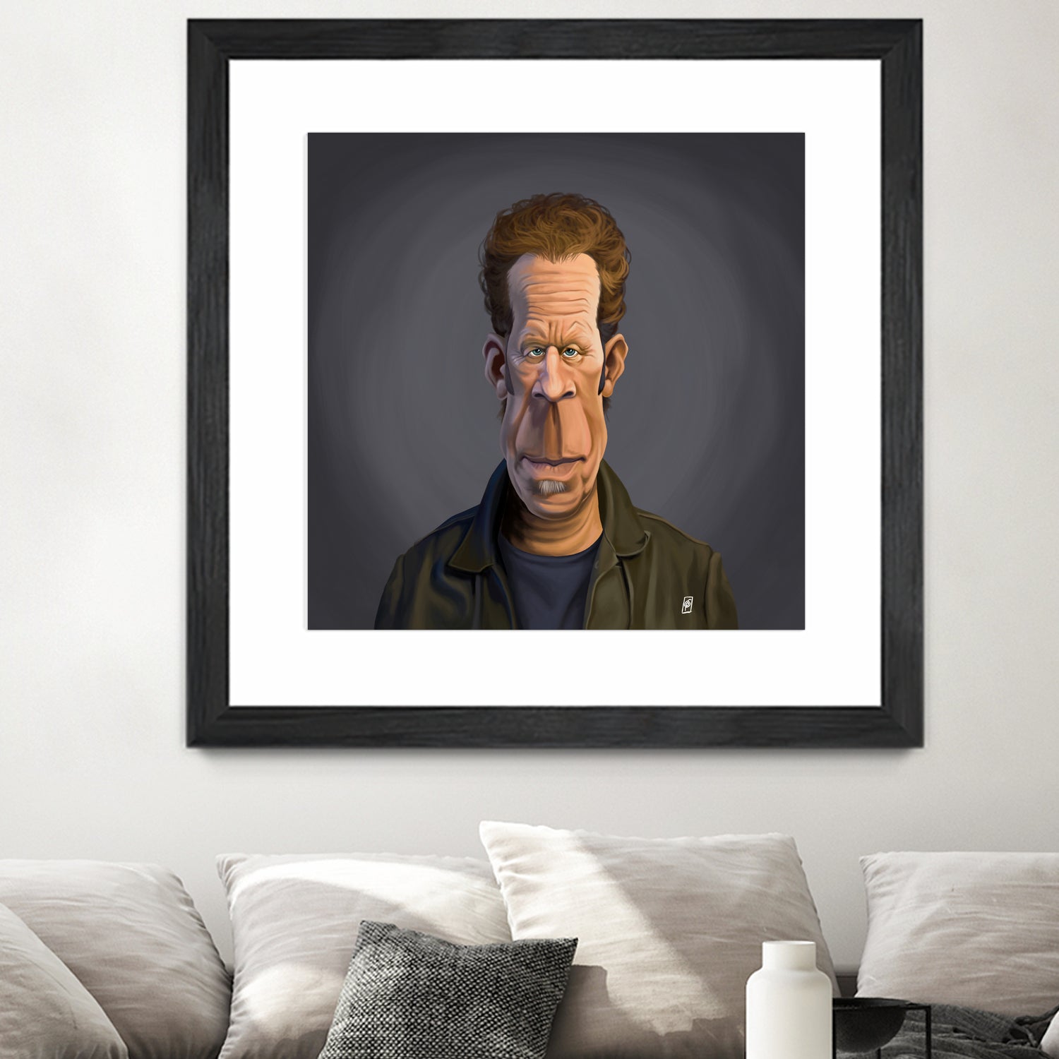 Tom Waits by Rob Snow on GIANT ART - green digital painting