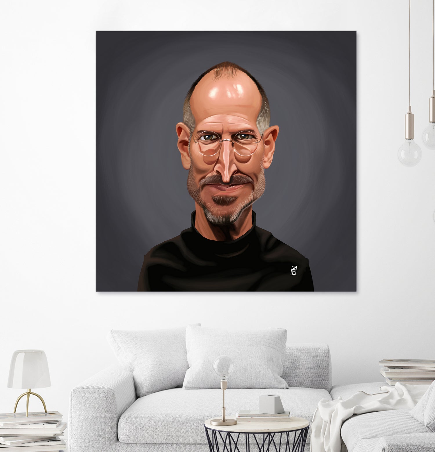 Steve Jobs by Rob Snow on GIANT ART - black digital painting