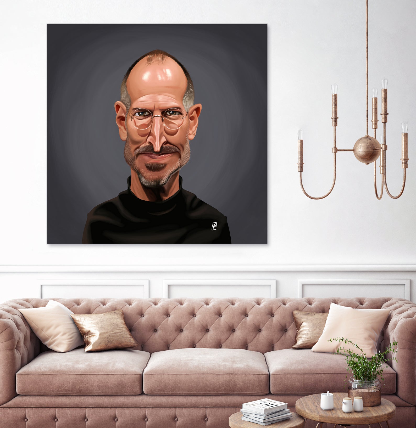 Steve Jobs by Rob Snow on GIANT ART - black digital painting