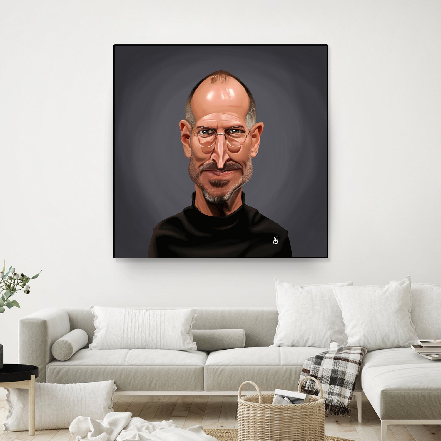 Steve Jobs by Rob Snow on GIANT ART - black digital painting