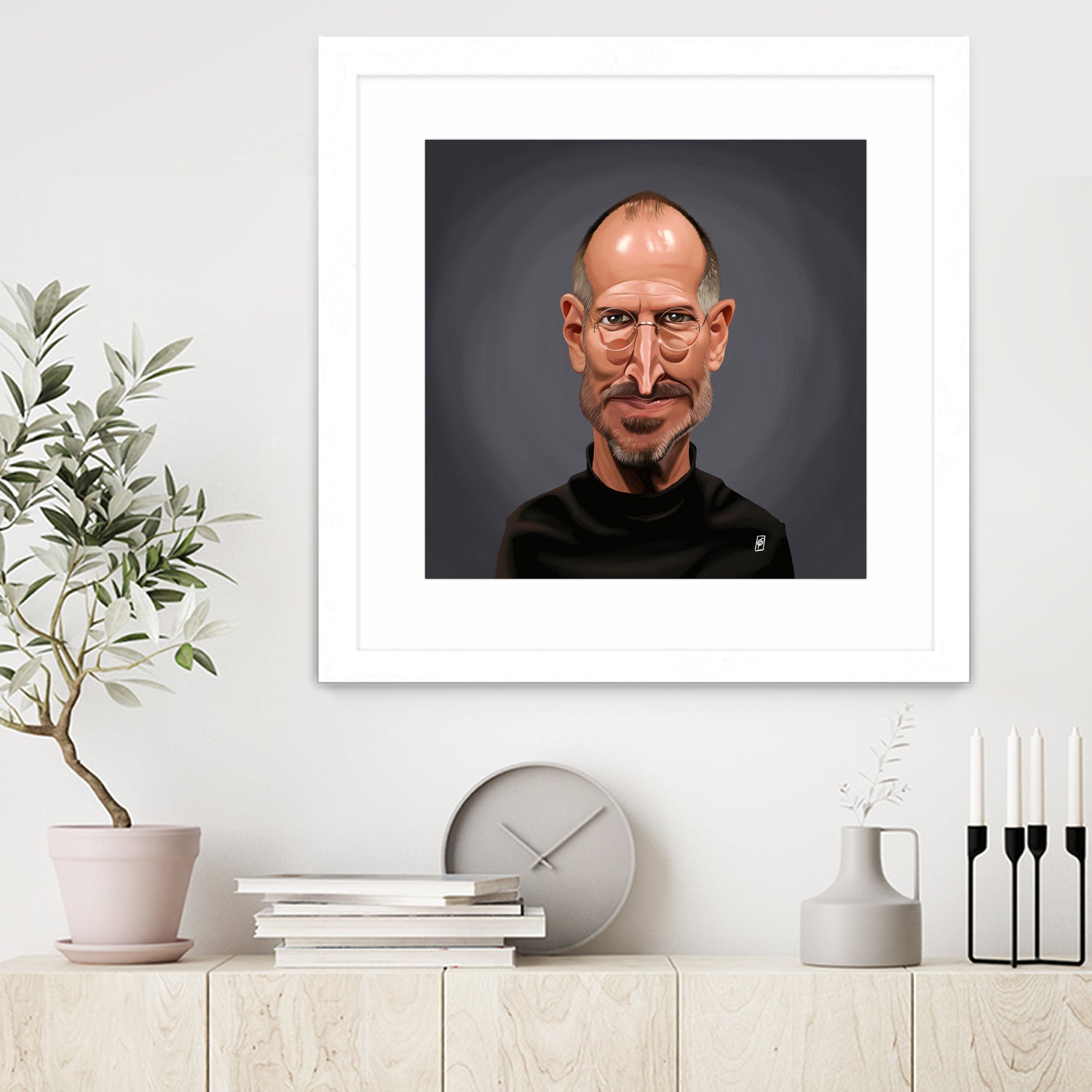 Steve Jobs by Rob Snow on GIANT ART - black digital painting