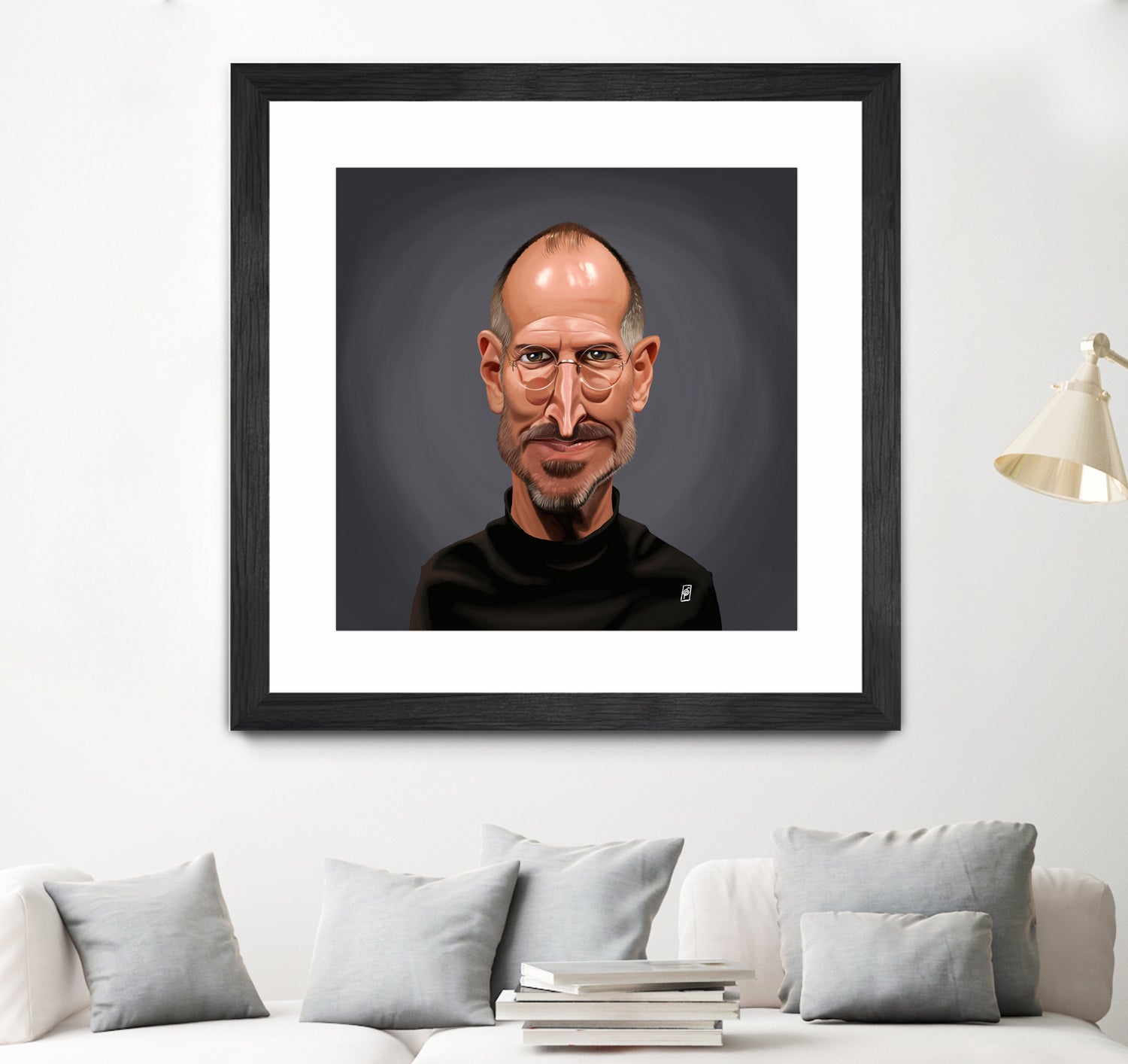 Steve Jobs by Rob Snow on GIANT ART - black digital painting