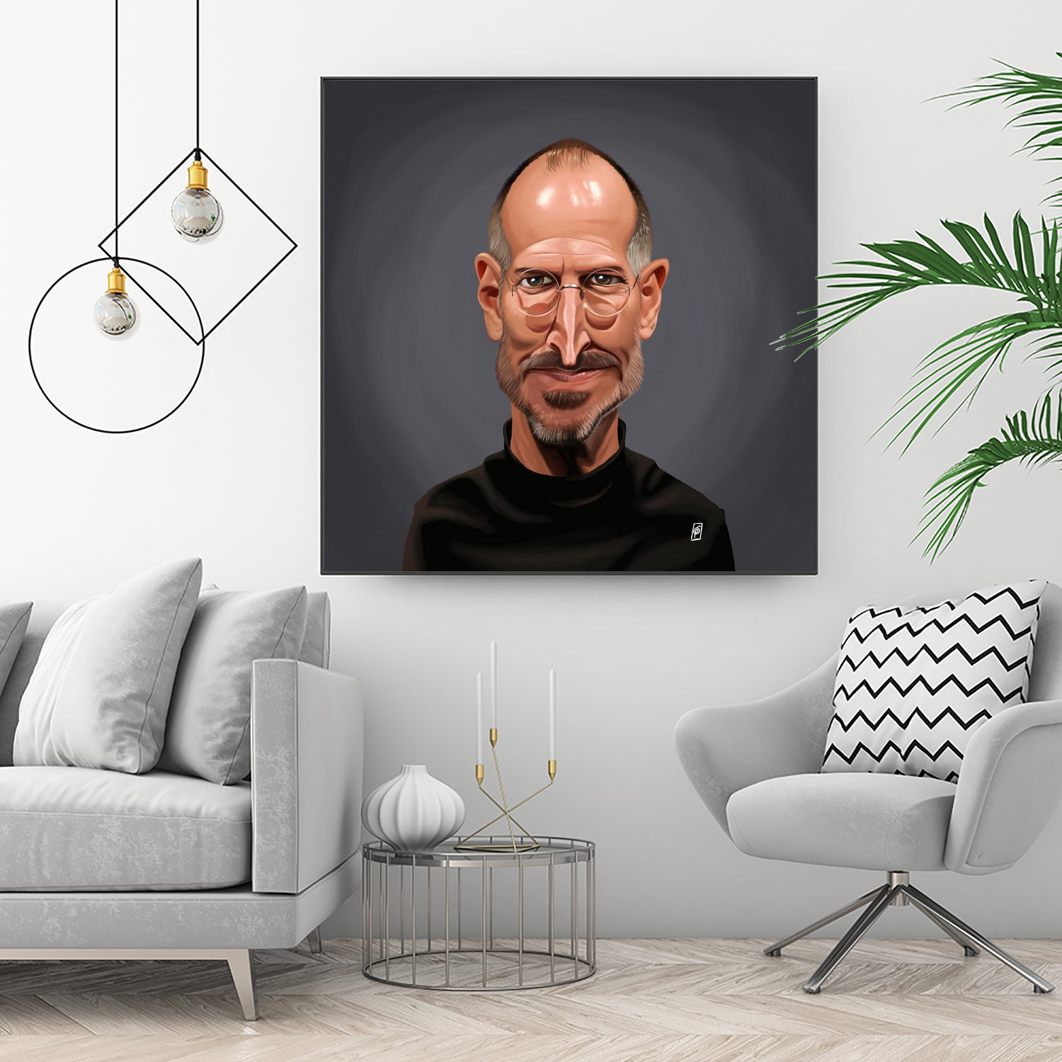 Steve Jobs by Rob Snow on GIANT ART - black digital painting