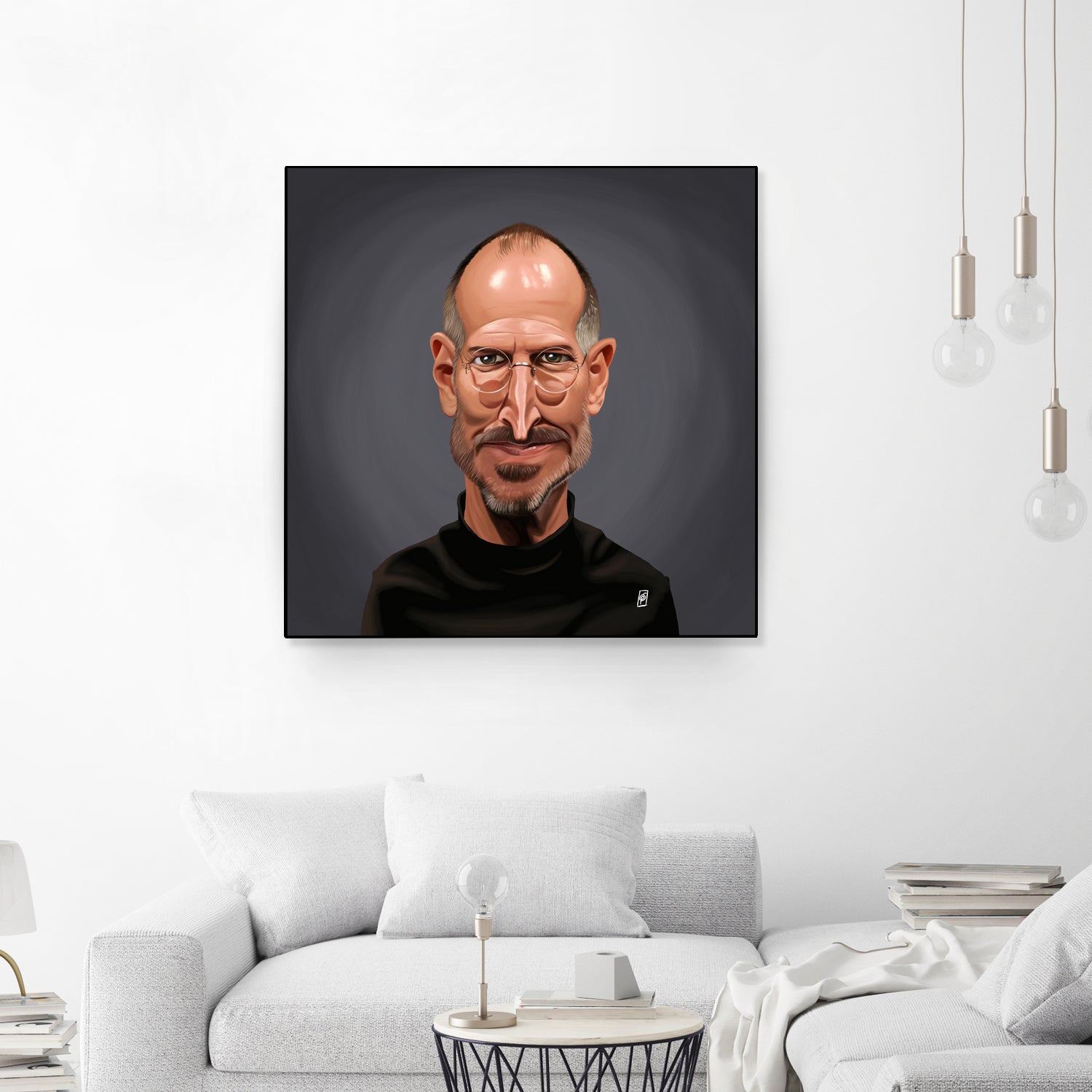 Steve Jobs by Rob Snow on GIANT ART - black digital painting