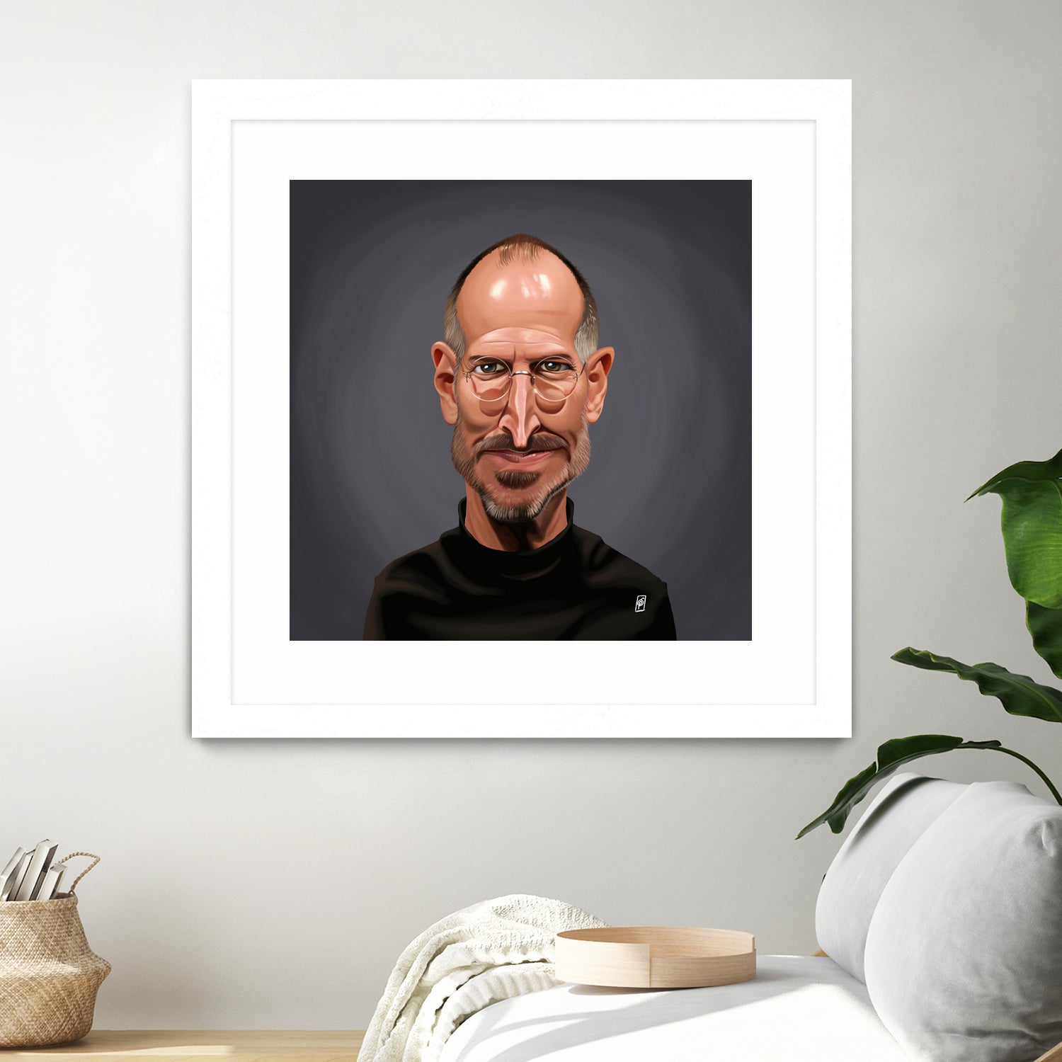 Steve Jobs by Rob Snow on GIANT ART - black digital painting