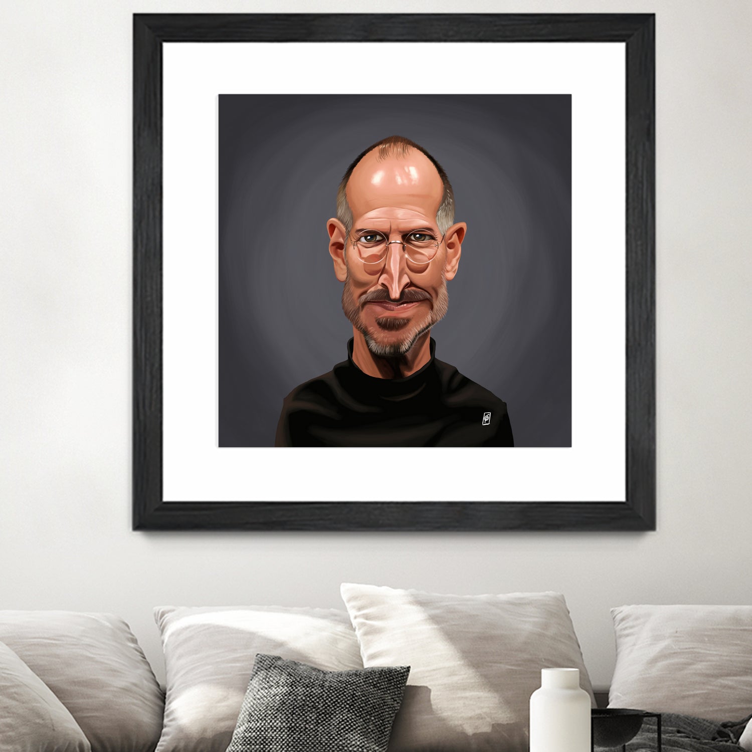 Steve Jobs by Rob Snow on GIANT ART - black digital painting