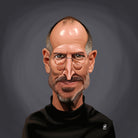 Steve Jobs by Rob Snow on GIANT ART - black digital painting