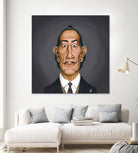 Salvador Dali by Rob Snow on GIANT ART - gray digital painting