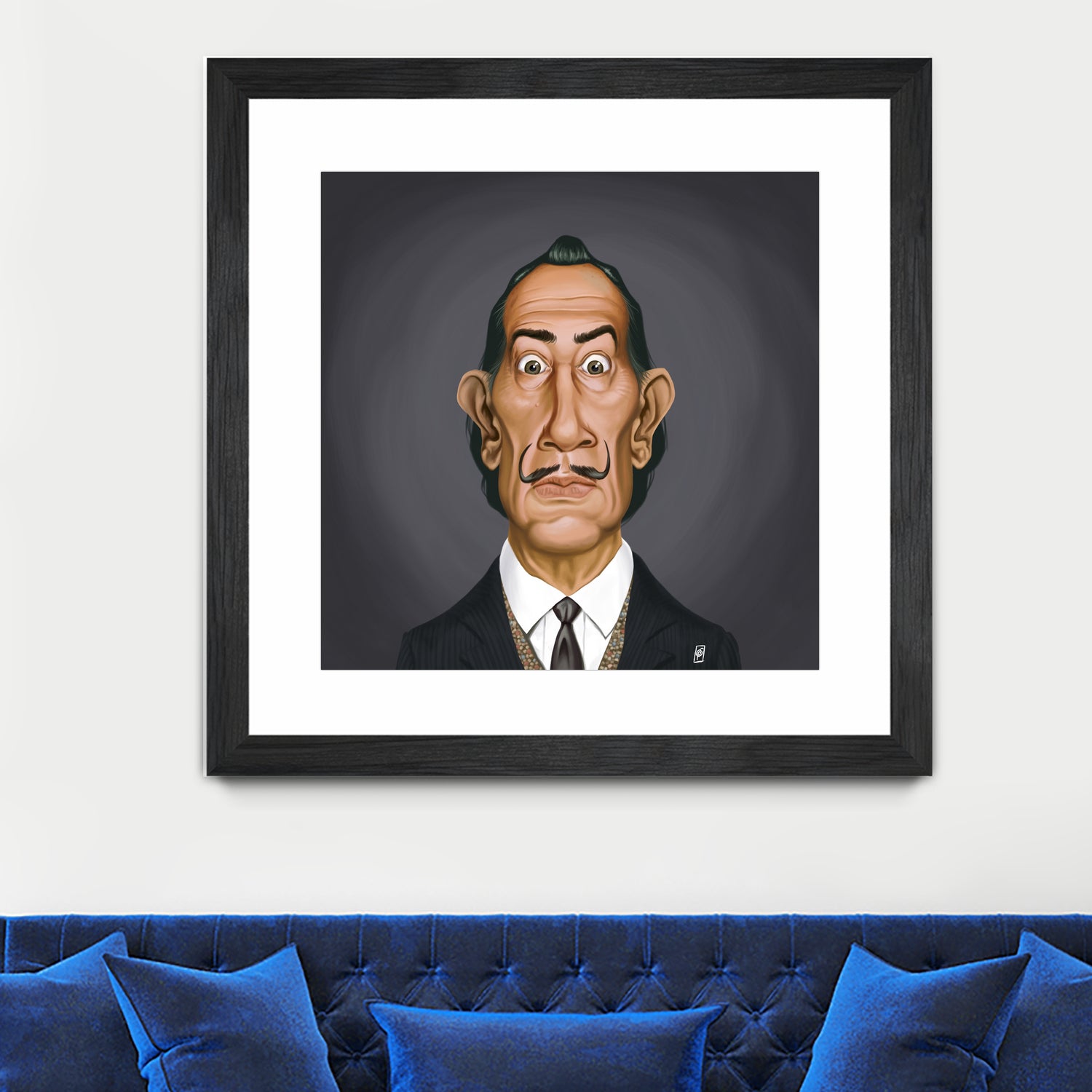 Salvador Dali by Rob Snow on GIANT ART - gray digital painting