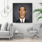 Salvador Dali by Rob Snow on GIANT ART - gray digital painting