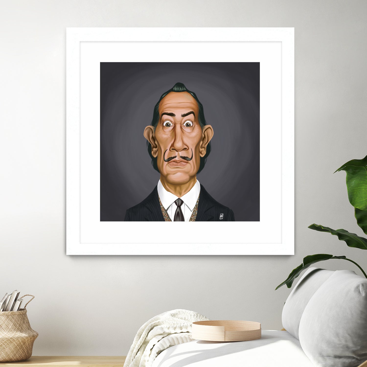 Salvador Dali by Rob Snow on GIANT ART - gray digital painting