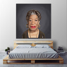 Maya Angelou by Rob Snow on GIANT ART - green digital painting