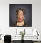 Maya Angelou by Rob Snow on GIANT ART - green digital painting