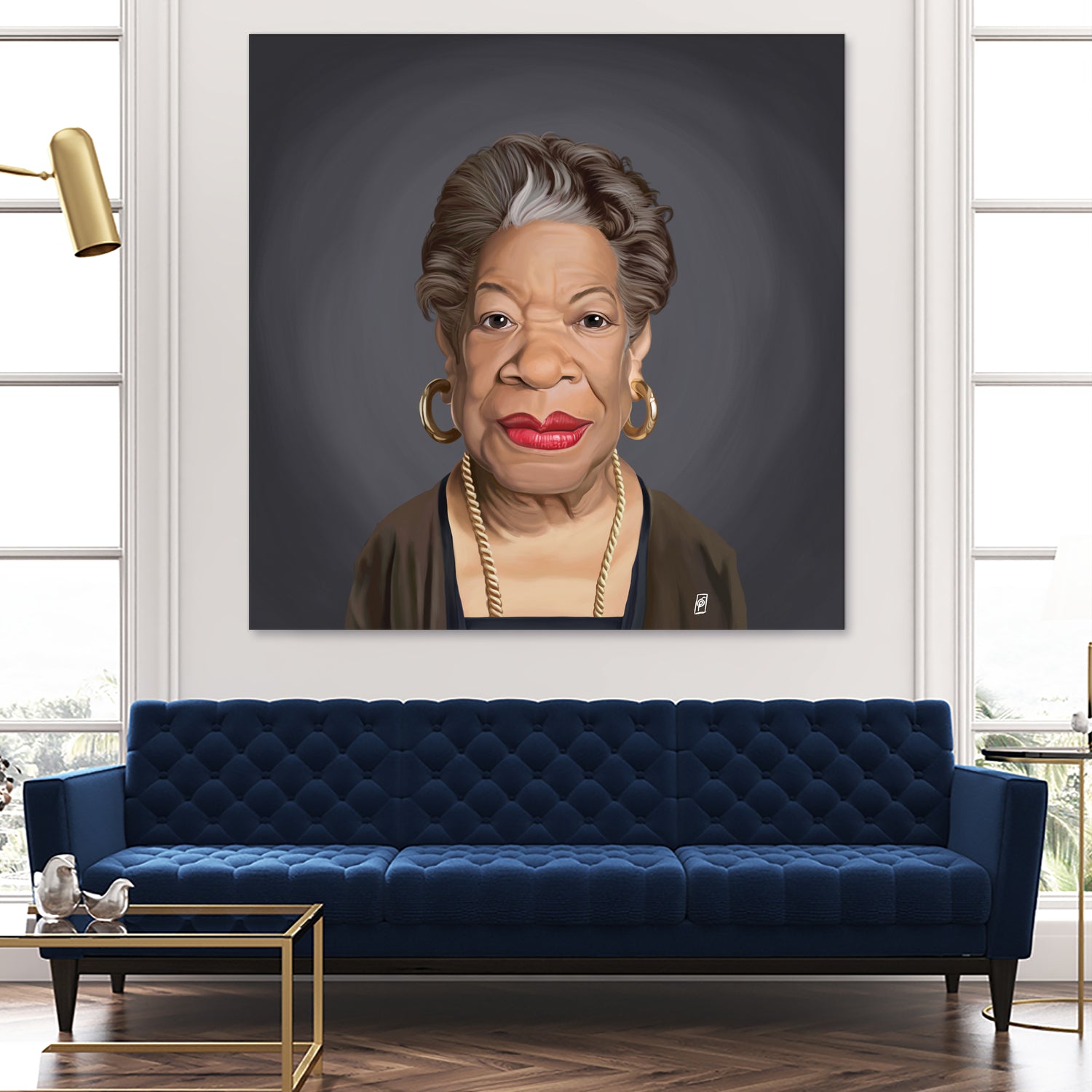 Maya Angelou by Rob Snow on GIANT ART - green digital painting