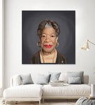 Maya Angelou by Rob Snow on GIANT ART - green digital painting