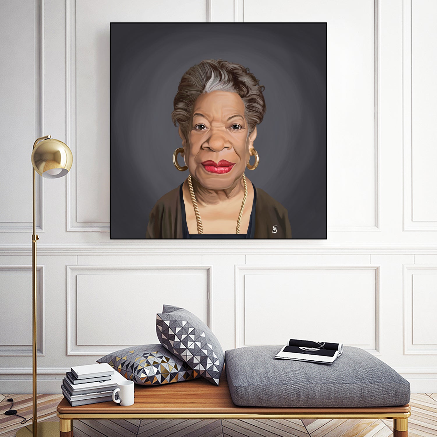 Maya Angelou by Rob Snow on GIANT ART - green digital painting