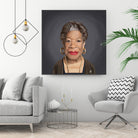 Maya Angelou by Rob Snow on GIANT ART - green digital painting