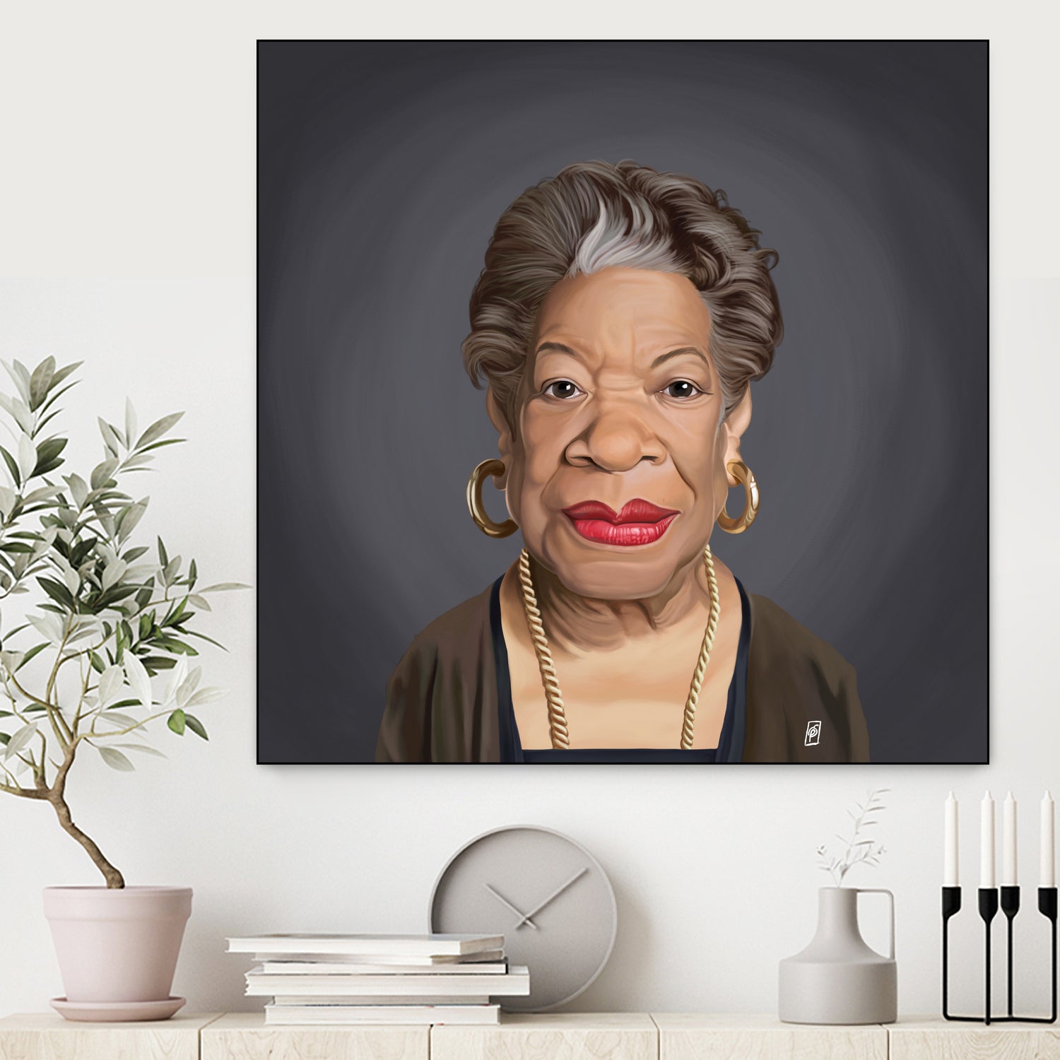 Maya Angelou by Rob Snow on GIANT ART - green digital painting