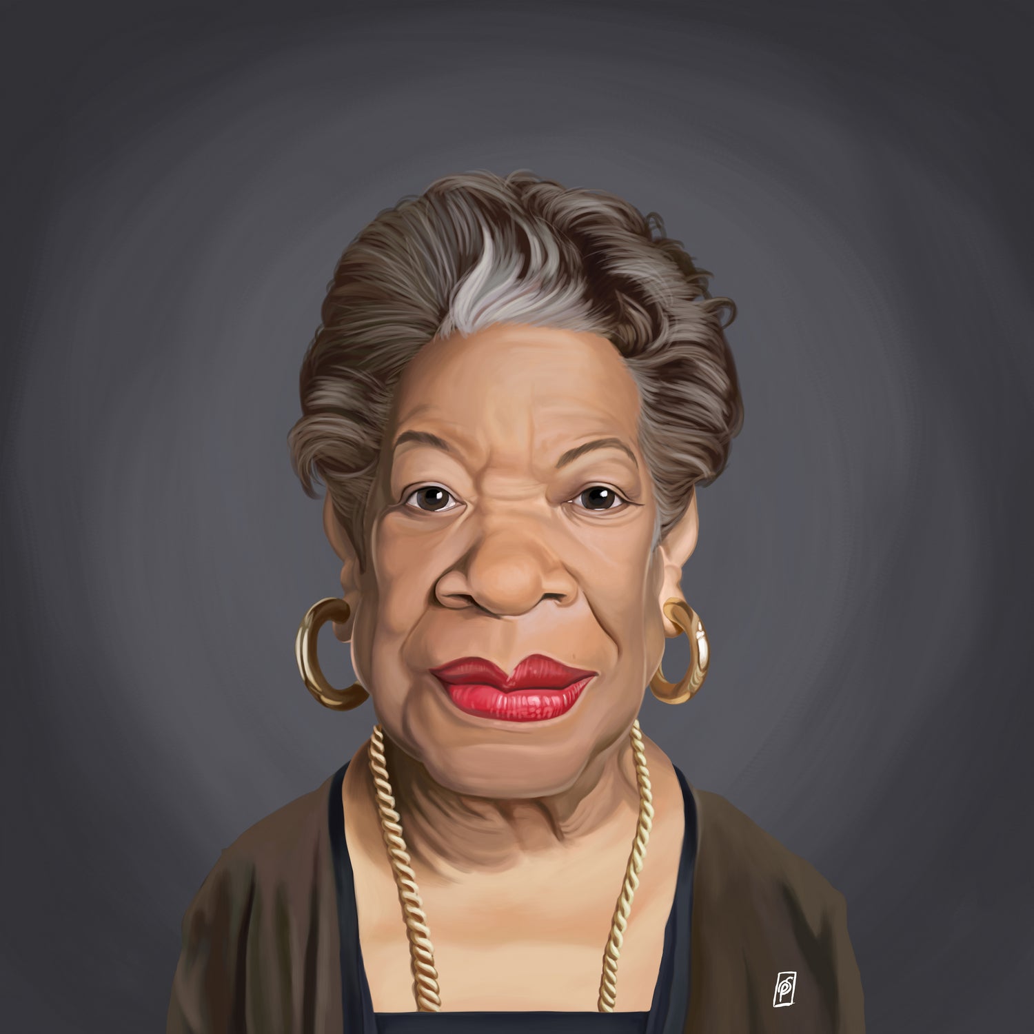 Maya Angelou by Rob Snow on GIANT ART - green digital painting