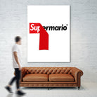 Supreme Mario by Rogelio I Luis on GIANT ART - white typography