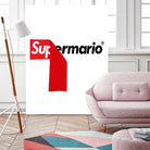 Supreme Mario by Rogelio I Luis on GIANT ART - white typography