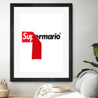 Supreme Mario by Rogelio I Luis on GIANT ART - white typography