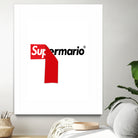 Supreme Mario by Rogelio I Luis on GIANT ART - white typography