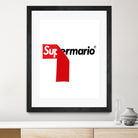 Supreme Mario by Rogelio I Luis on GIANT ART - white typography